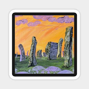 Stonehenge and the sunset Magnet