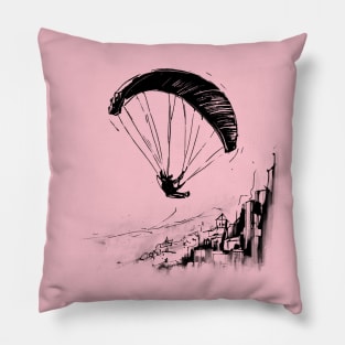 City on a Hill - Paragliding Pillow