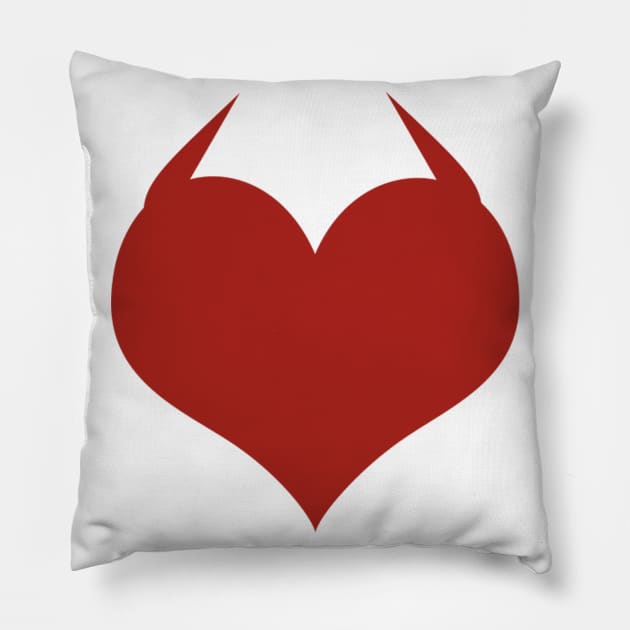 Playing cards Heart Suit Pillow by PharaohCloset