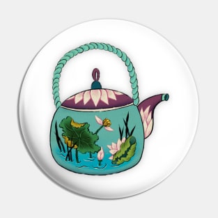 Minhwa: Mint Teapot (Korean traditional/folk art) Pin