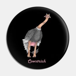 Cow Ostrich Pin