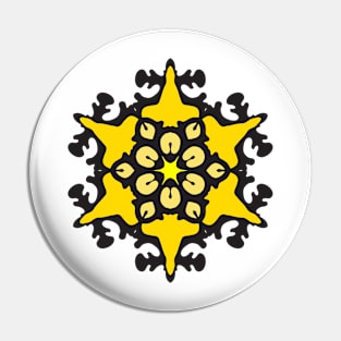 MANDALA T-SHIRT MANDALA-YELLOW Pin