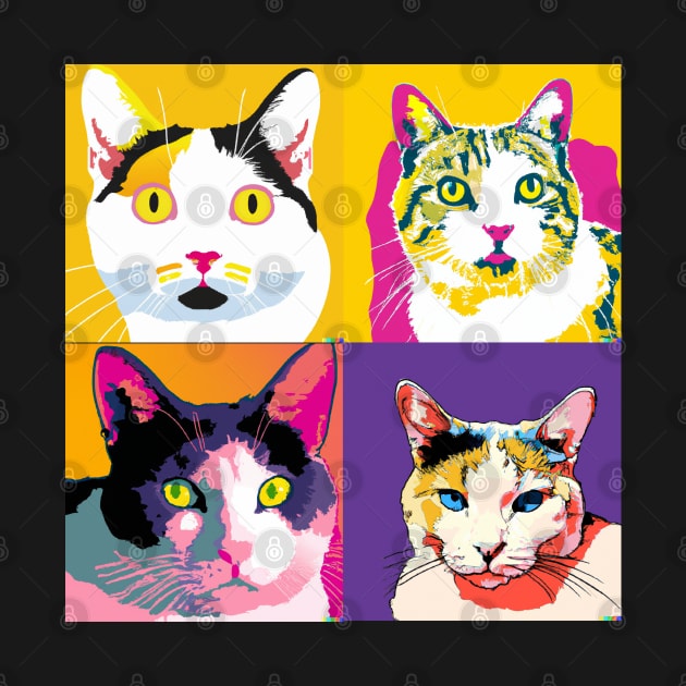 Japanese Bobtail Pop Art - Cat Lover Gift by PawPopArt