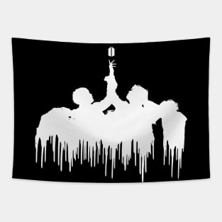 BTS Fake Love melting silhouette (white) | Army | Kpop Tapestry