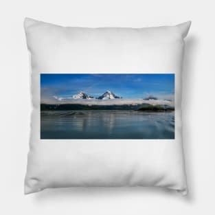 Low Clouds Mountain Peak Pillow