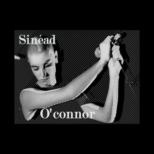 Sinead O' Connor Black White by Twrinkle