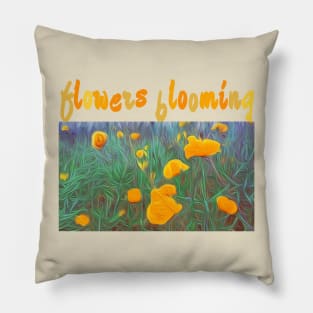 Blooming flowers Pillow