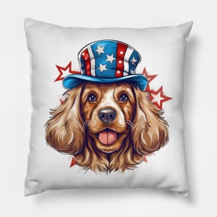 4th of July Dog #8 Pillow