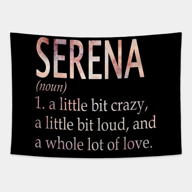 Serena Girl Name Definition Tapestry by ThanhNga