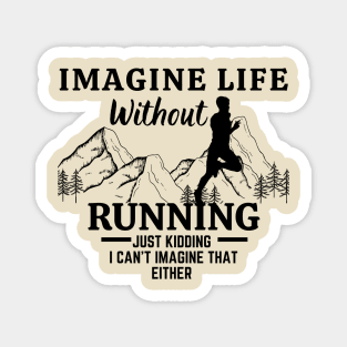 Running Pun Funny Sayings Magnet