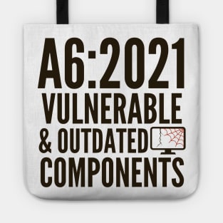 Secure Coding OWASP A6 2021 Vulnerable And Outdated Components Tote