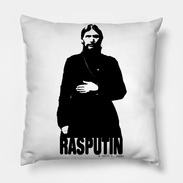 Grigori Rasputin Pillow by Terriology