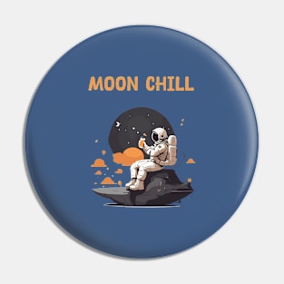 Astronaut chilling in space Pin