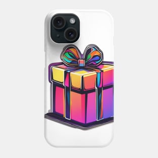 Vibrant Neon Gift Box Graphic No. 631 Phone Case