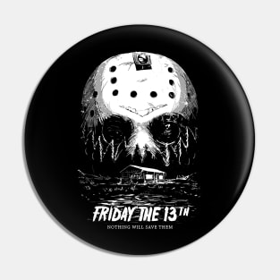 Friday the 13th movie poster Pin