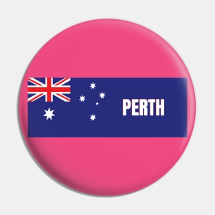 Perth City in Australian Flag Pin