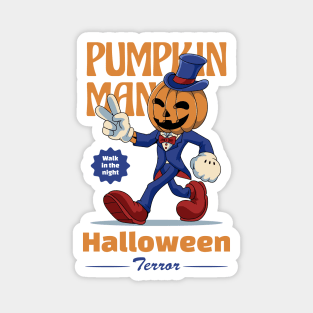 Cute Jack O' Pumpkin Halloween Magnet