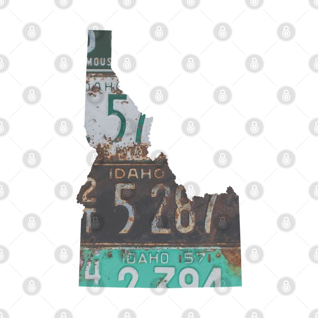 Vintage Idaho License Plates by juniperandspruce