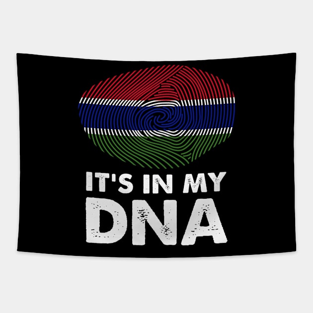 Gambia It's In My DNA - Proud Gambia Flag - Funny gift Tapestry by LindaMccalmanub