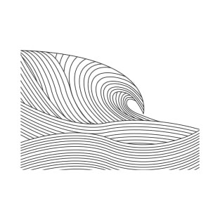 Big Wave Made Of Lines T-Shirt