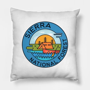 Sierra National Forest California Camping Canoe Pillow