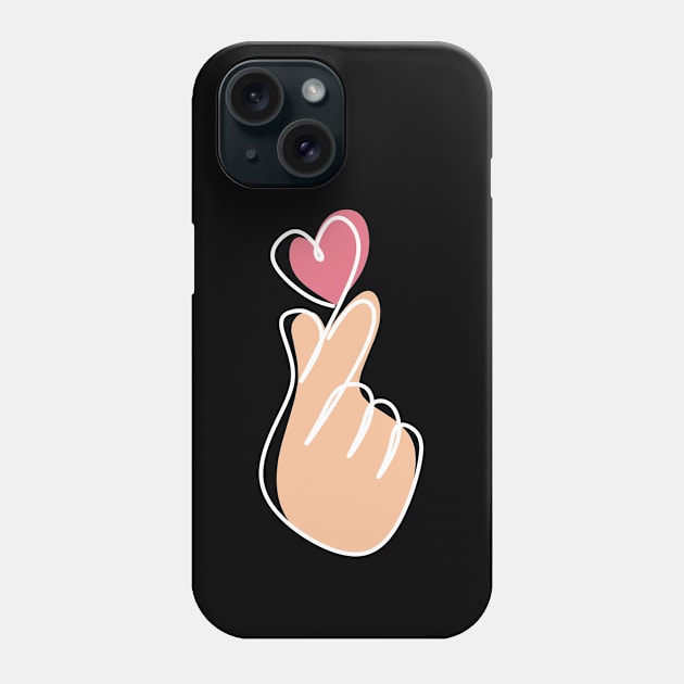 Finger Heart Phone Case by mirailecs