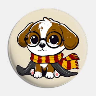 Puppy Potter Pin