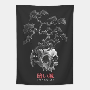 Skull Bonsai Tree Tapestry