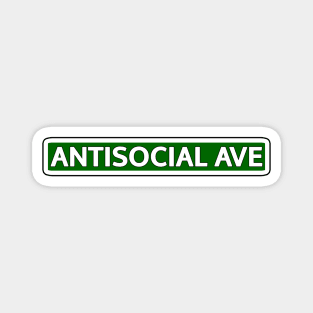 Antisocial Ave Street Sign Magnet