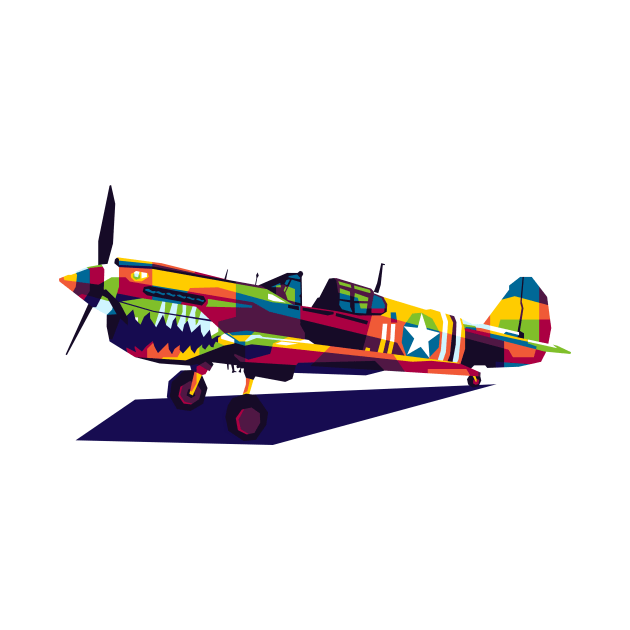 P-40 Warhawk by wpaprint