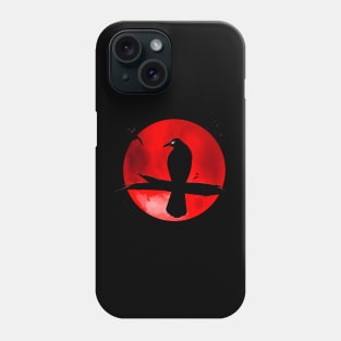 Blood Moon Crow Phone Case