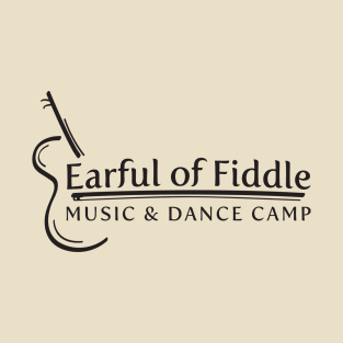 Earful of Fiddle Black Logo T-Shirt