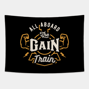 All Aboard The Gain Train Tapestry