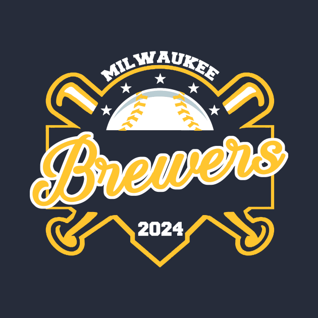 Brewers Baseball by CovpaTees