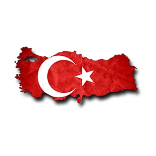 Turkyie Turkey Grunge Flag Moon and Star T-Shirt