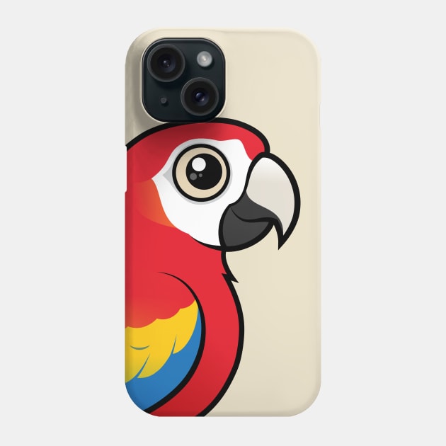 Birdorable Scarlet Macaw Phone Case by birdorable