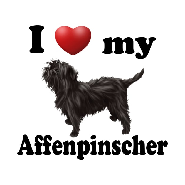 I Love My Affenpinscher by Naves