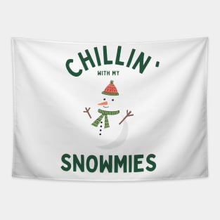 Chillin' Snowman Tapestry