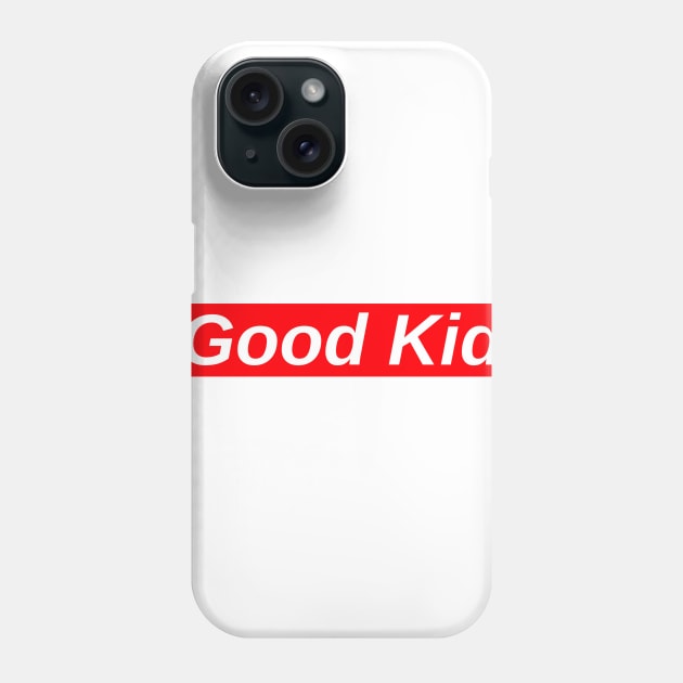 Good Kid // Red Box Logo Phone Case by FlexxxApparel