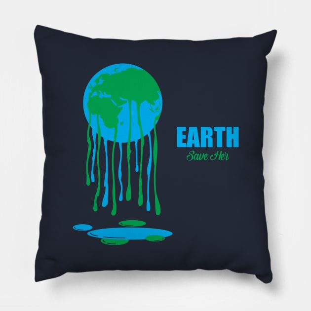 Earth Pillow by NovaTeeShop
