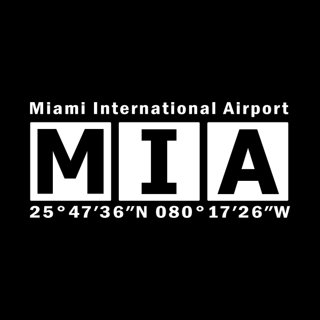 MIA Airport, Miami International Airport by Fly Buy Wear