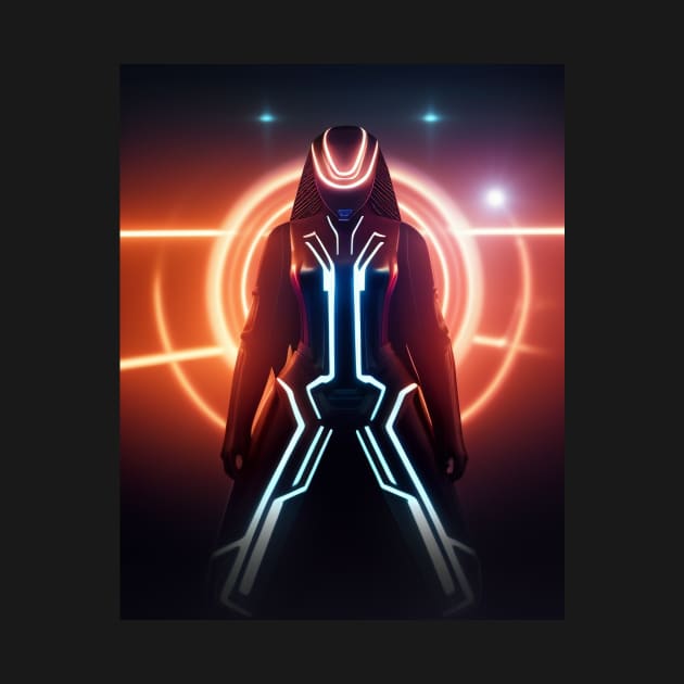 Tron Themed T-Shirt by MeatLuvers