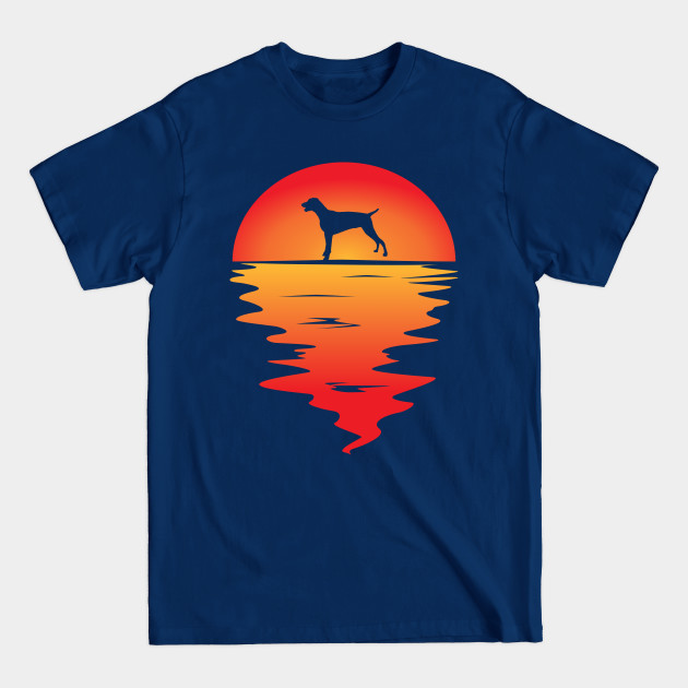 Disover Sunset Dog Weimeraner - Dog - T-Shirt