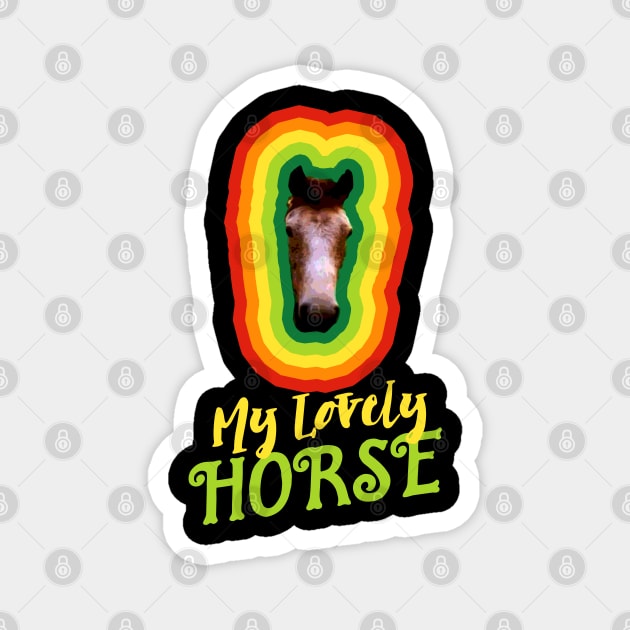 My Lovely Horse Magnet by Meta Cortex