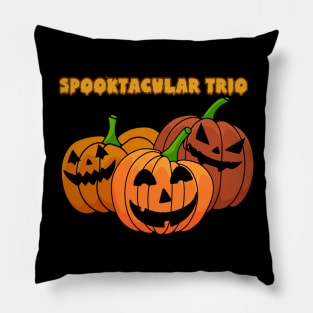 Spooktacular Pumpkin Trio Pillow