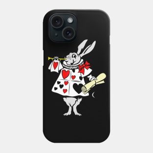 Alice in Wonderland Rabbit playing music Phone Case