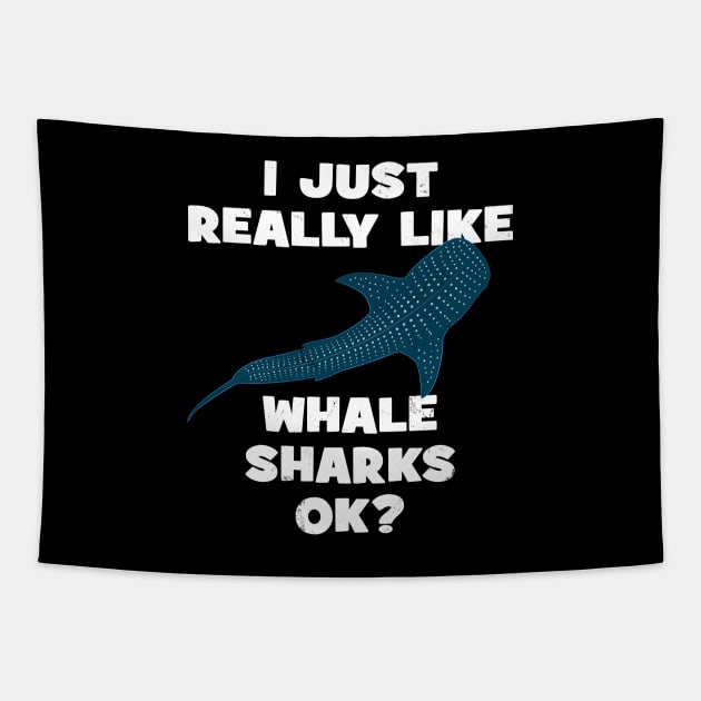 I just really like whale sharks ok? Tapestry by NicGrayTees