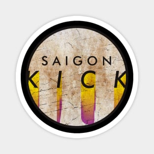 Saigon Kick - VINTAGE YELLOW CIRCLE Magnet