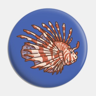 Red Lionfish Pin