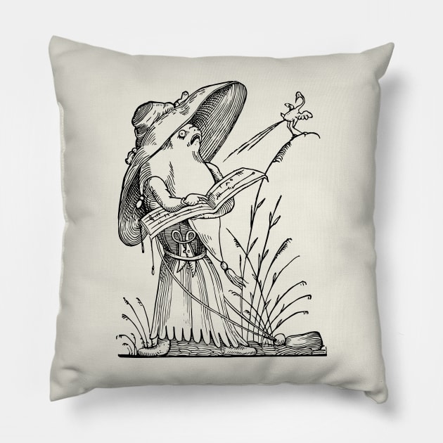 Grotesque #18 The Drolatic Dreams of Pantagruel (1565) Pillow by n23tees